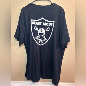 Raiders Black Beast Mode NFL Graphic T-Shirt